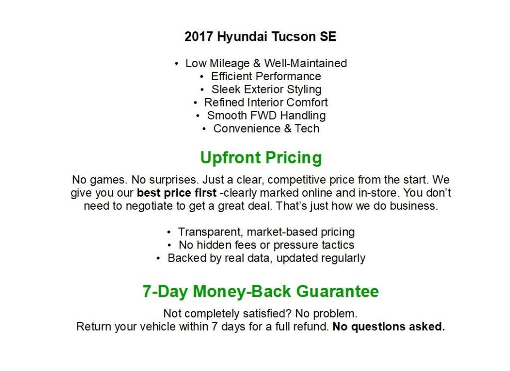 used 2017 Hyundai Tucson car, priced at $13,363