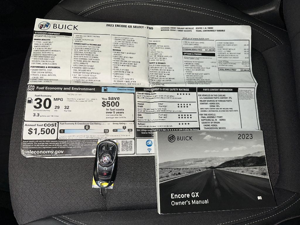 used 2023 Buick Encore GX car, priced at $19,900