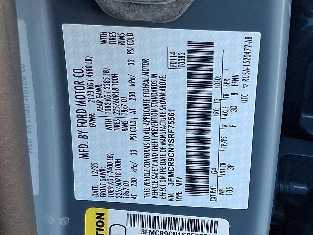 new 2025 Ford Bronco Sport car, priced at $43,200