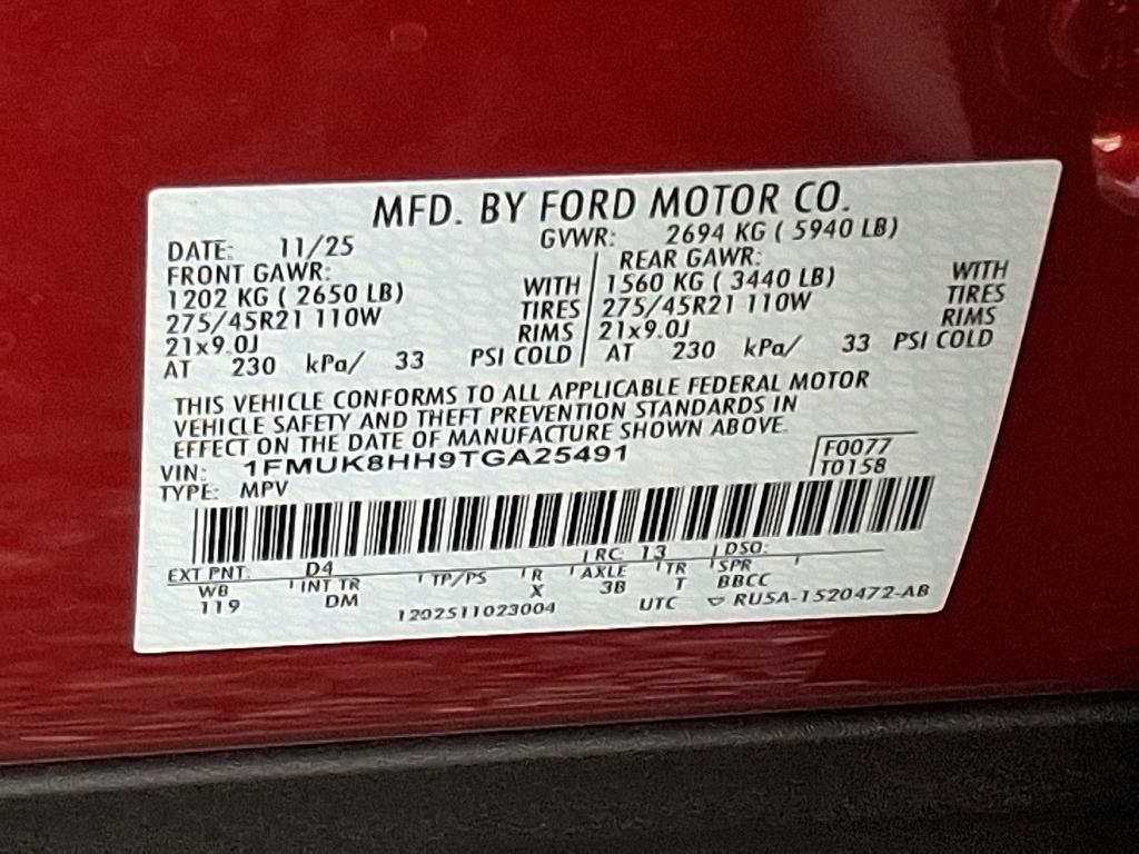 new 2026 Ford Explorer car, priced at $62,190