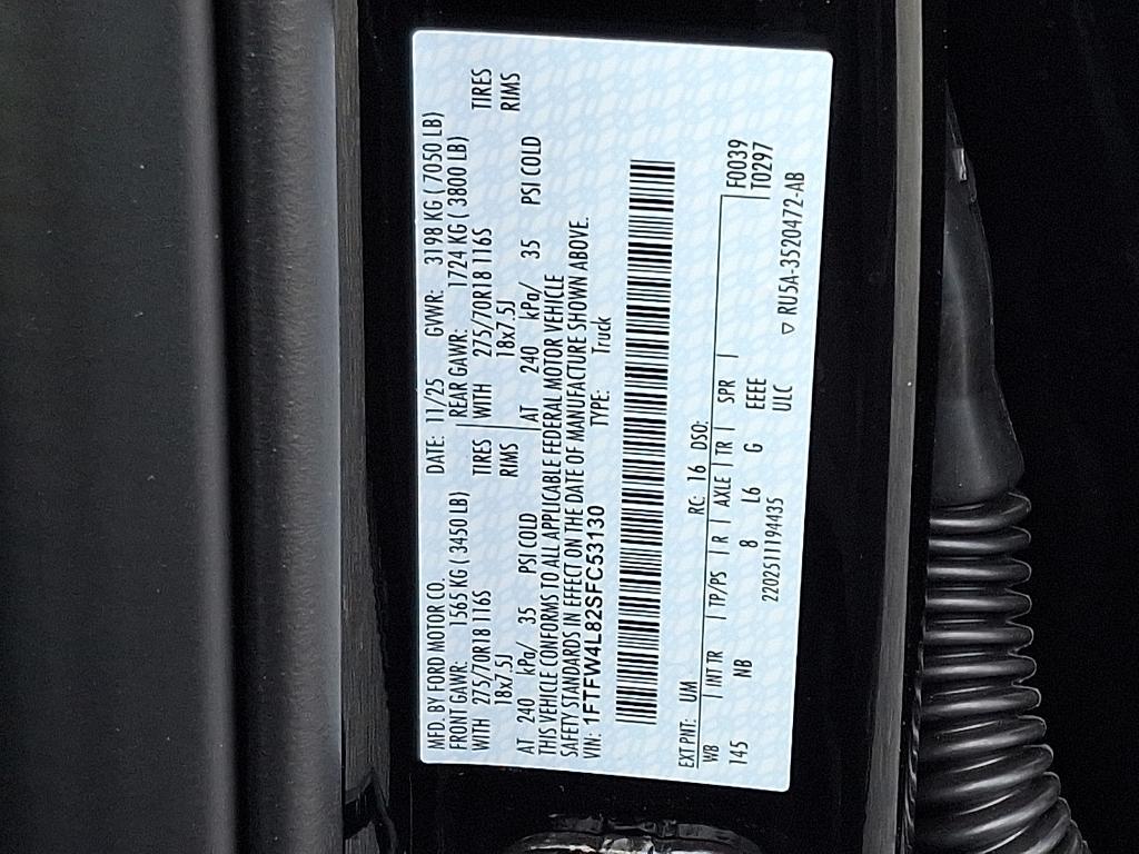 new 2025 Ford F-150 car, priced at $82,125