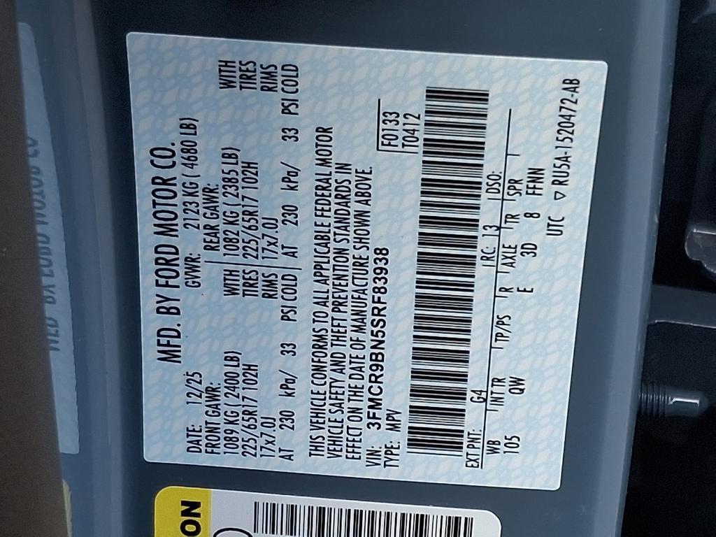 new 2025 Ford Bronco Sport car, priced at $37,985