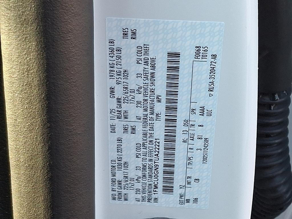 new 2026 Ford Escape car, priced at $33,440