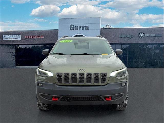 used 2021 Jeep Cherokee car, priced at $17,500