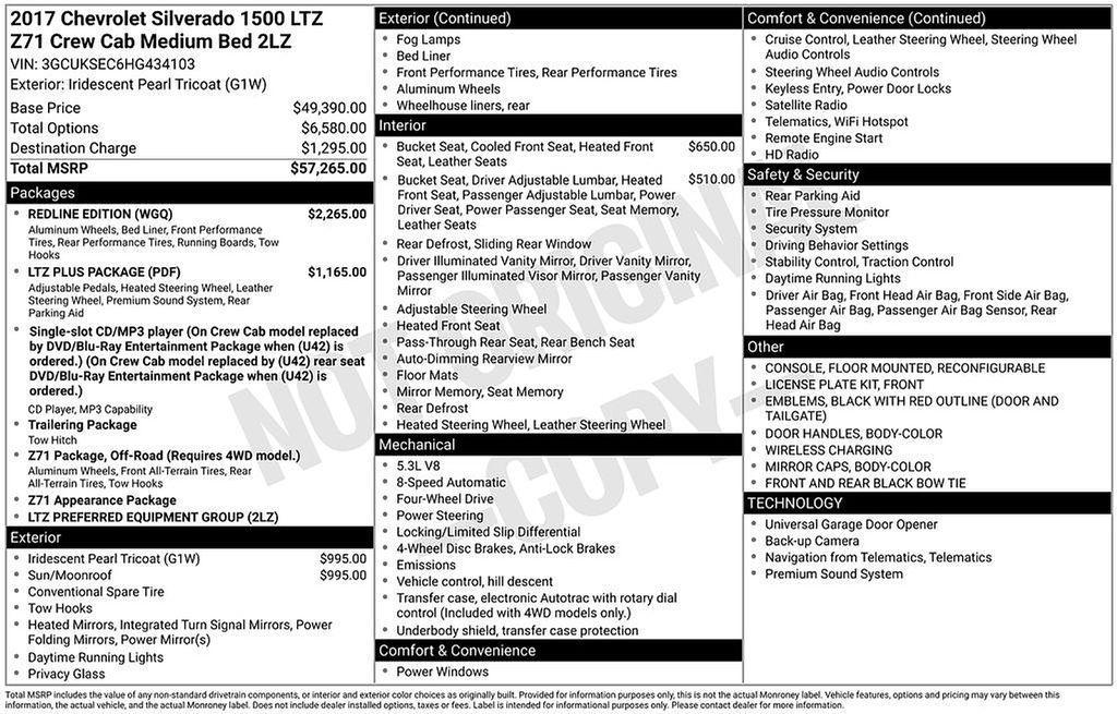 used 2017 Chevrolet Silverado 1500 car, priced at $21,000