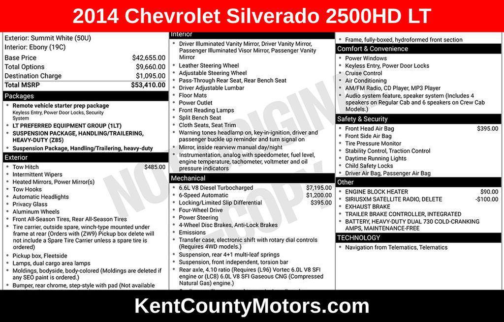 used 2014 Chevrolet Silverado 2500 car, priced at $25,000