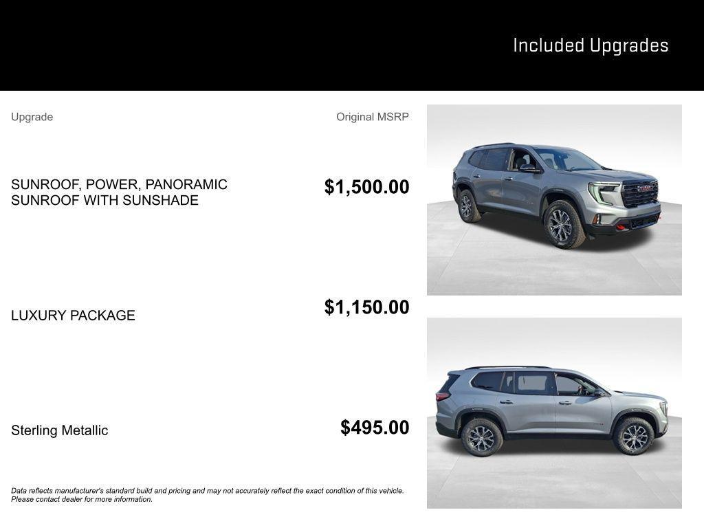 new 2026 GMC Acadia car, priced at $55,340