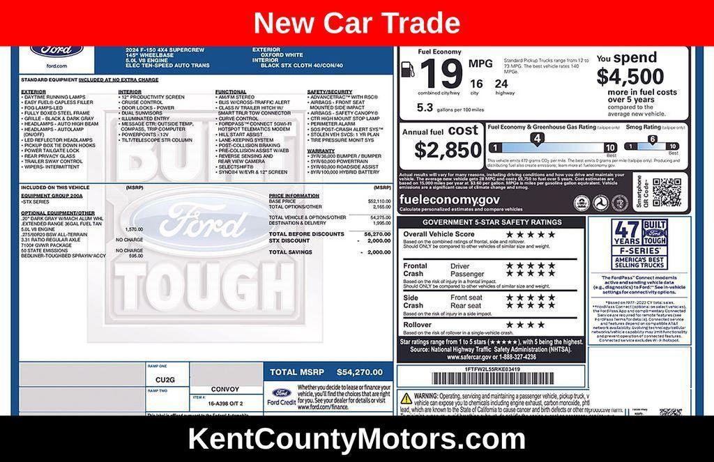 used 2024 Ford F-150 car, priced at $44,000