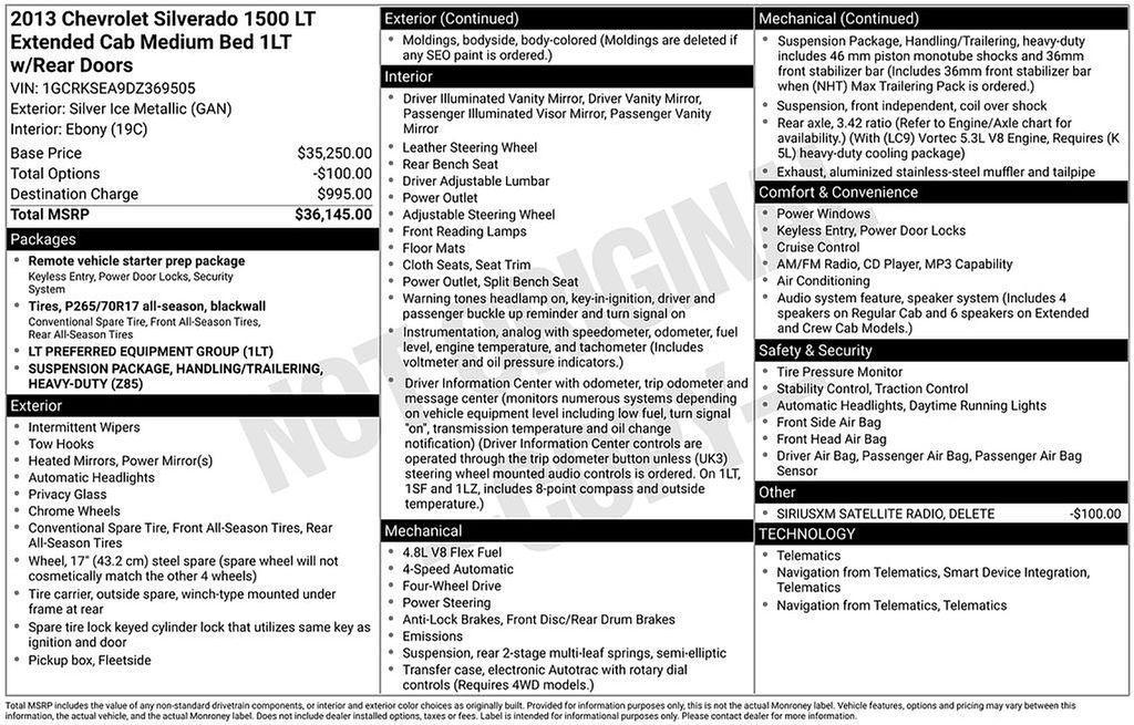 used 2013 Chevrolet Silverado 1500 car, priced at $13,500
