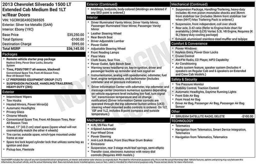 used 2013 Chevrolet Silverado 1500 car, priced at $13,500