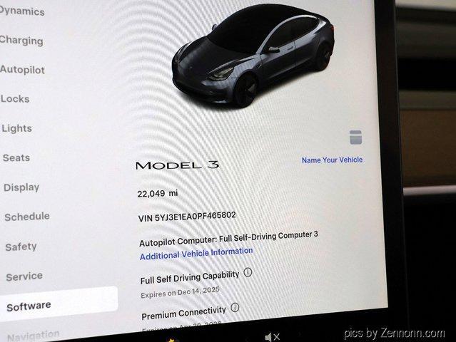 used 2023 Tesla Model 3 car, priced at $24,688