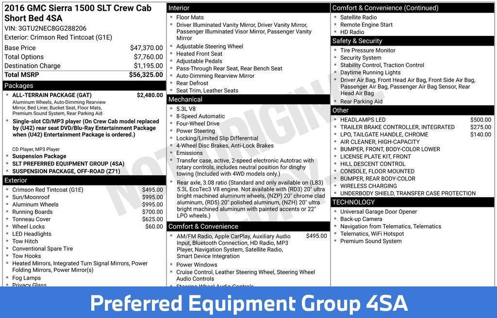 used 2016 GMC Sierra 1500 car, priced at $19,855