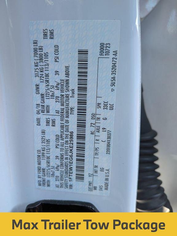 used 2018 Ford F-150 car, priced at $15,957