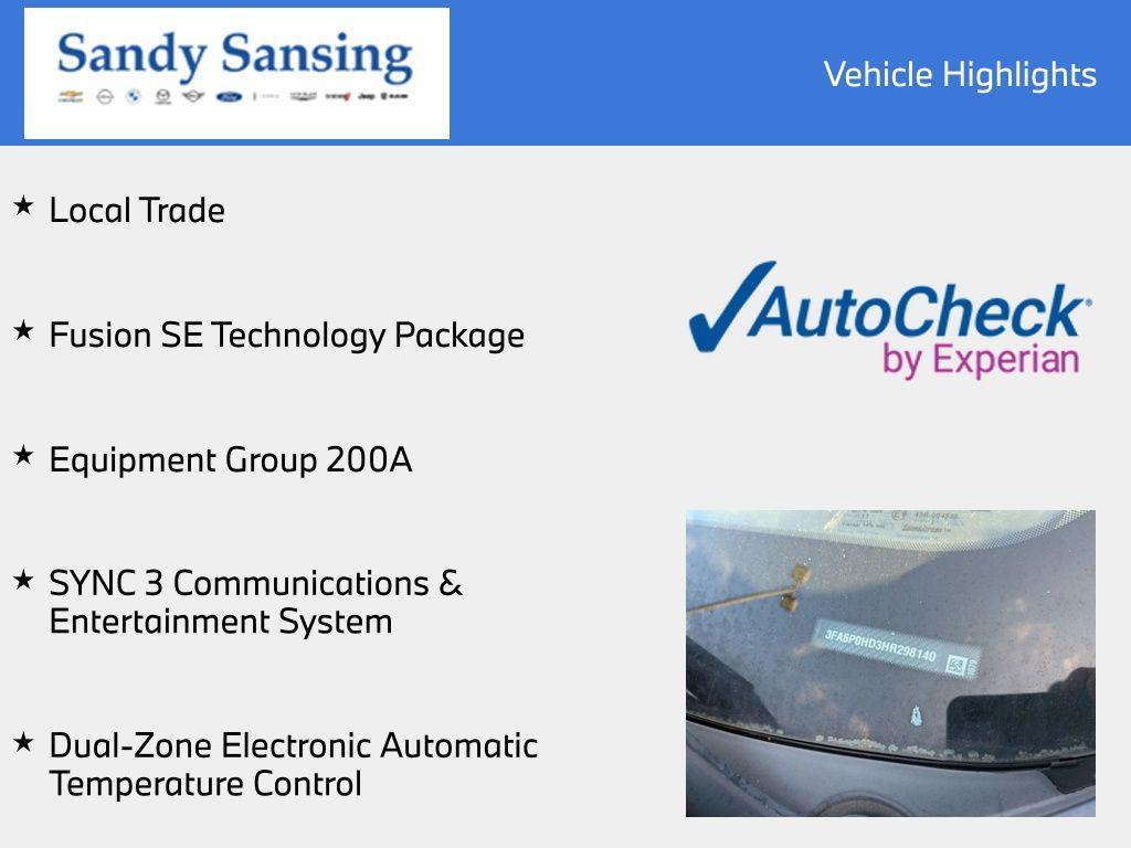 used 2017 Ford Fusion car, priced at $7,980