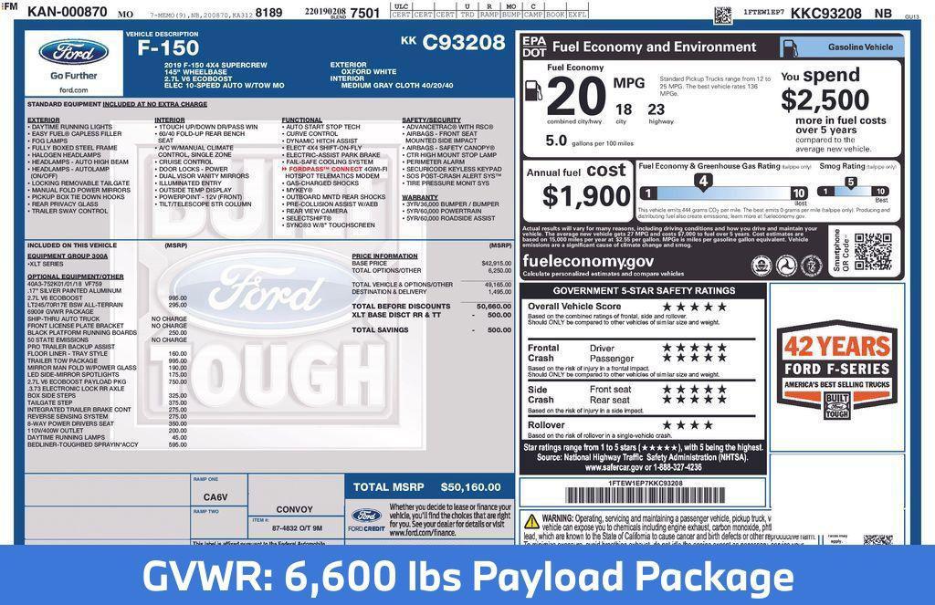 used 2019 Ford F-150 car, priced at $28,706