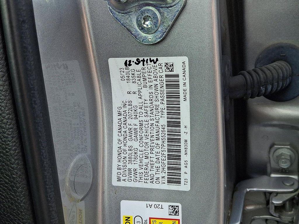 used 2023 Honda Civic car, priced at $26,021