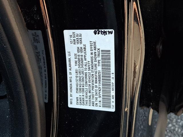 used 2017 Honda Ridgeline car, priced at $19,820