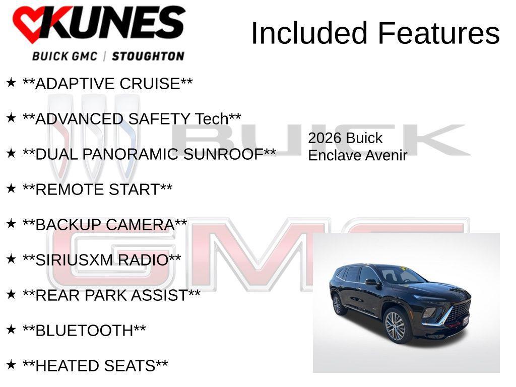 new 2026 Buick Enclave car, priced at $61,064