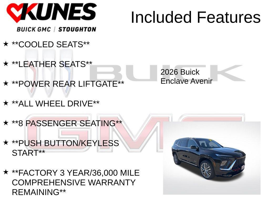 new 2026 Buick Enclave car, priced at $61,064