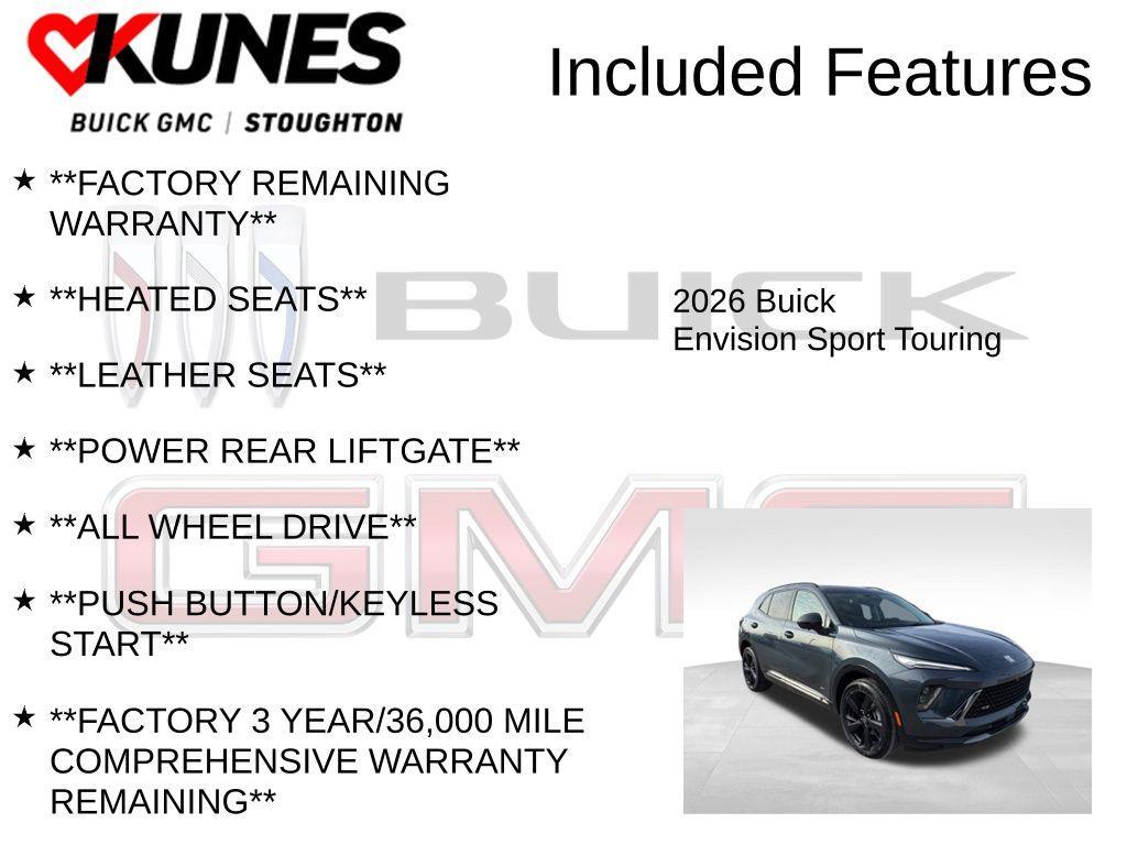 new 2026 Buick Envision car, priced at $45,104