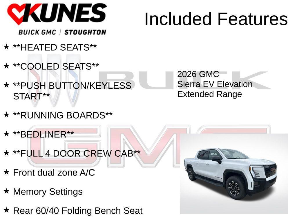 new 2026 GMC Sierra EV car, priced at $77,460