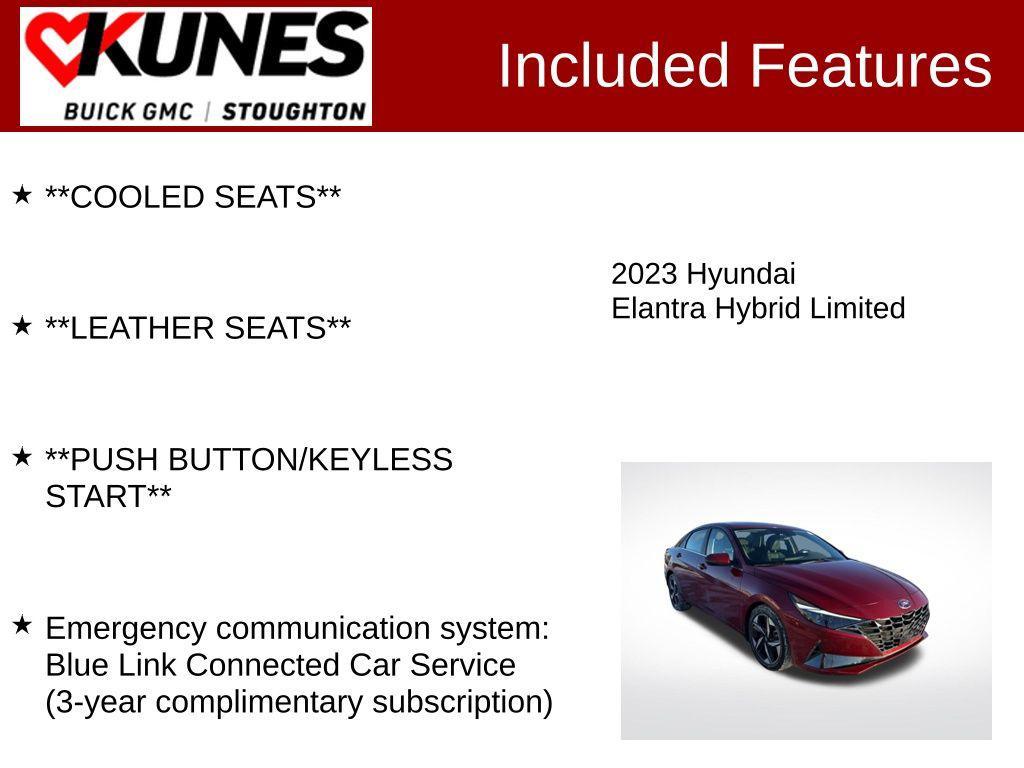 used 2023 Hyundai ELANTRA HEV car, priced at $21,977