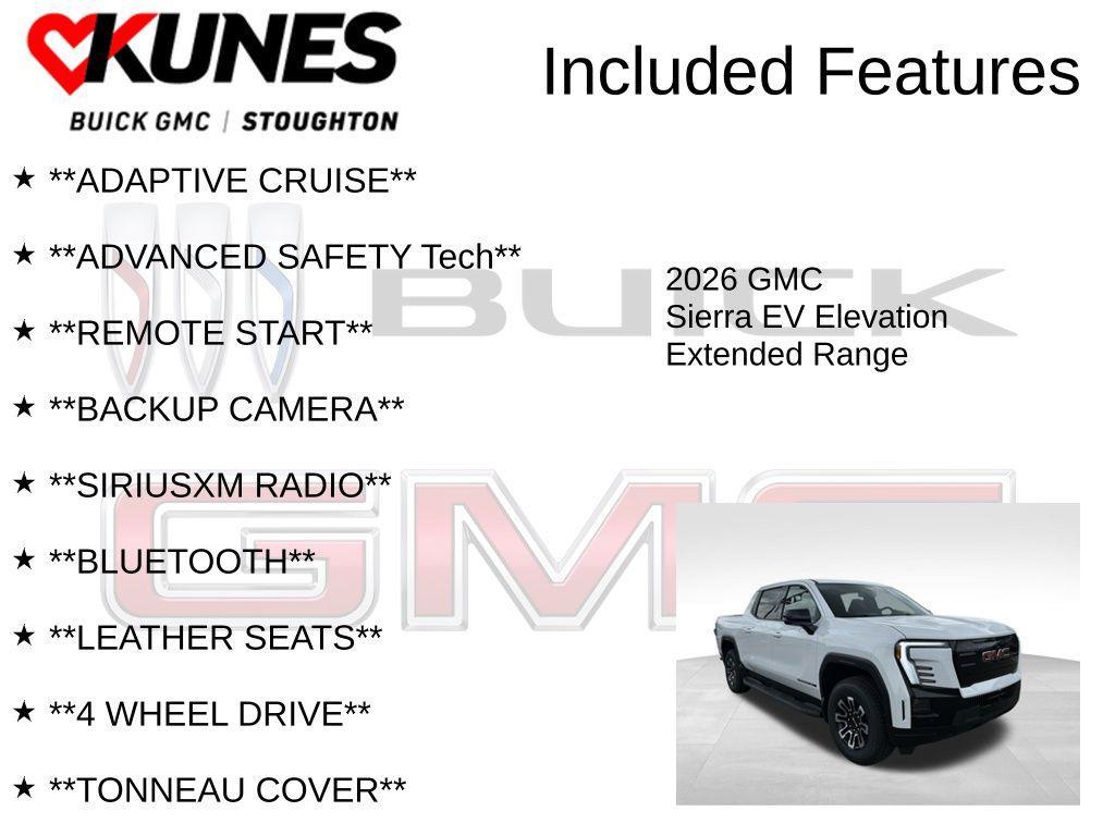 new 2026 GMC Sierra EV car, priced at $71,352
