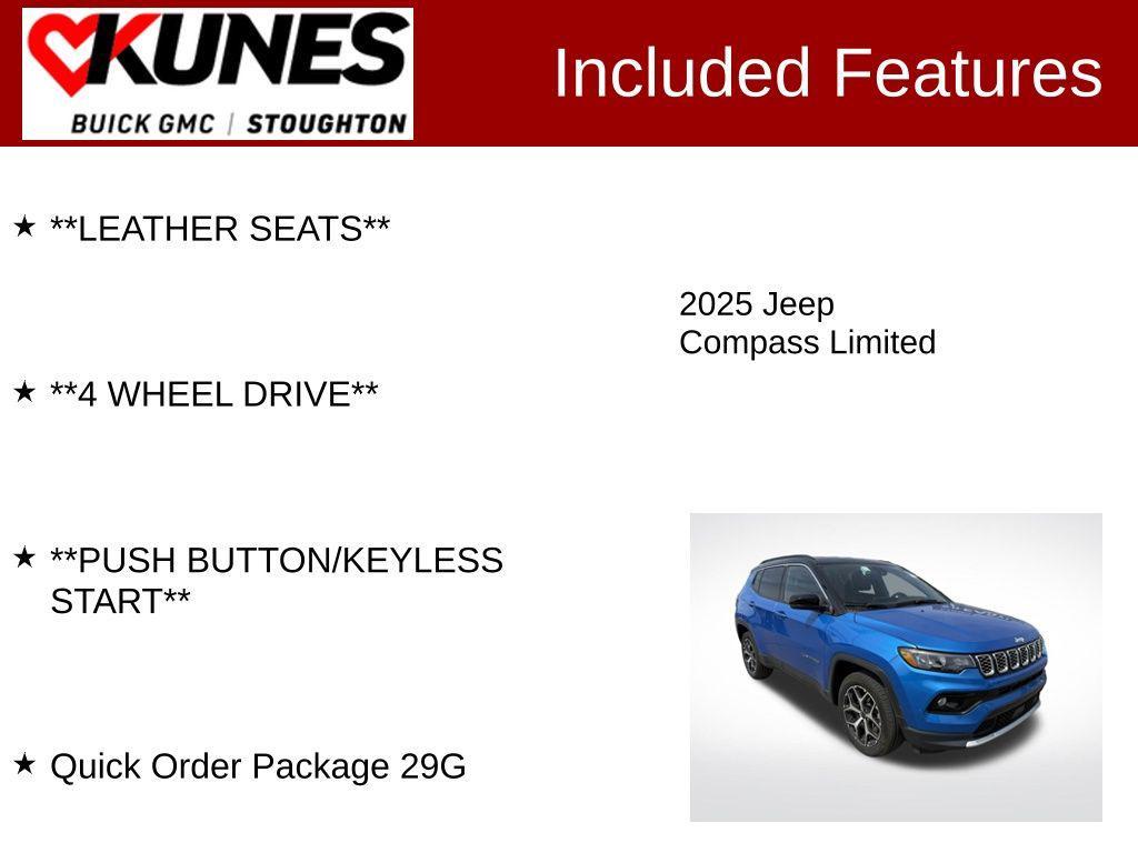 used 2025 Jeep Compass car, priced at $23,804