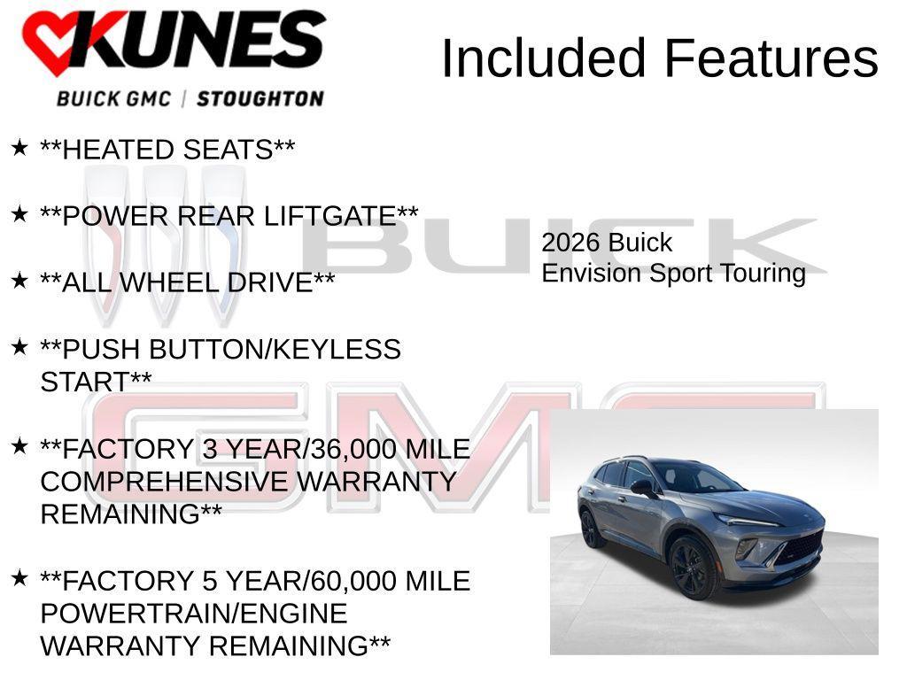 new 2026 Buick Envision car, priced at $47,550