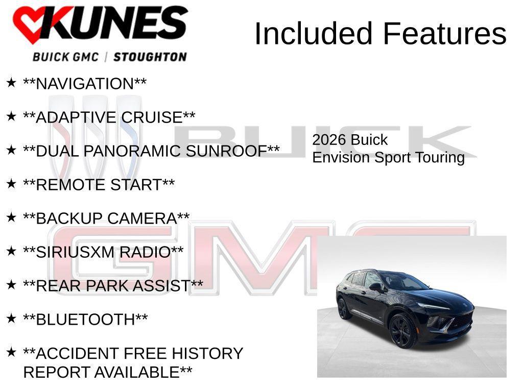 new 2026 Buick Envision car, priced at $45,104
