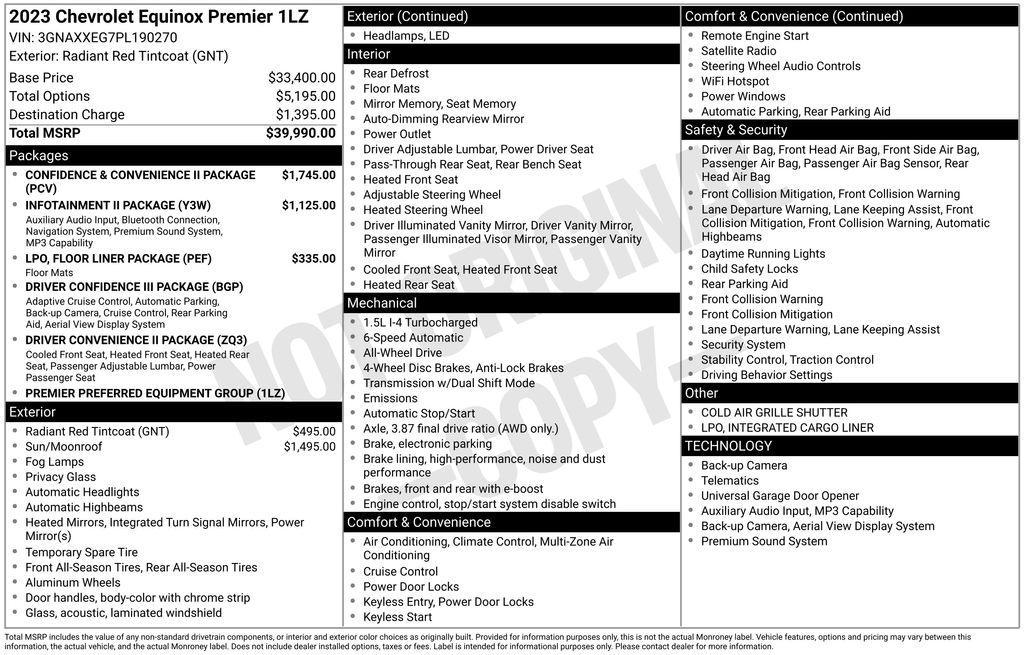 used 2023 Chevrolet Equinox car, priced at $25,511
