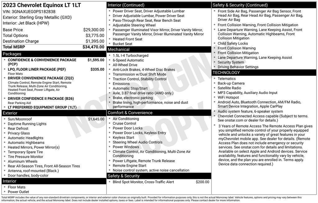 used 2023 Chevrolet Equinox car, priced at $21,987