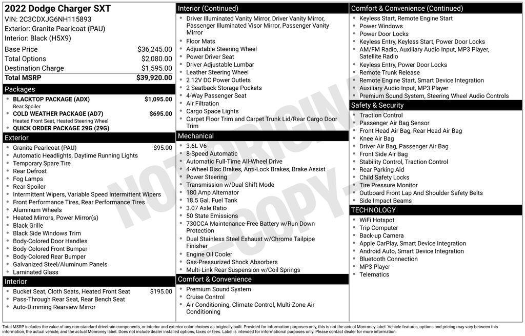 used 2022 Dodge Charger car, priced at $23,762