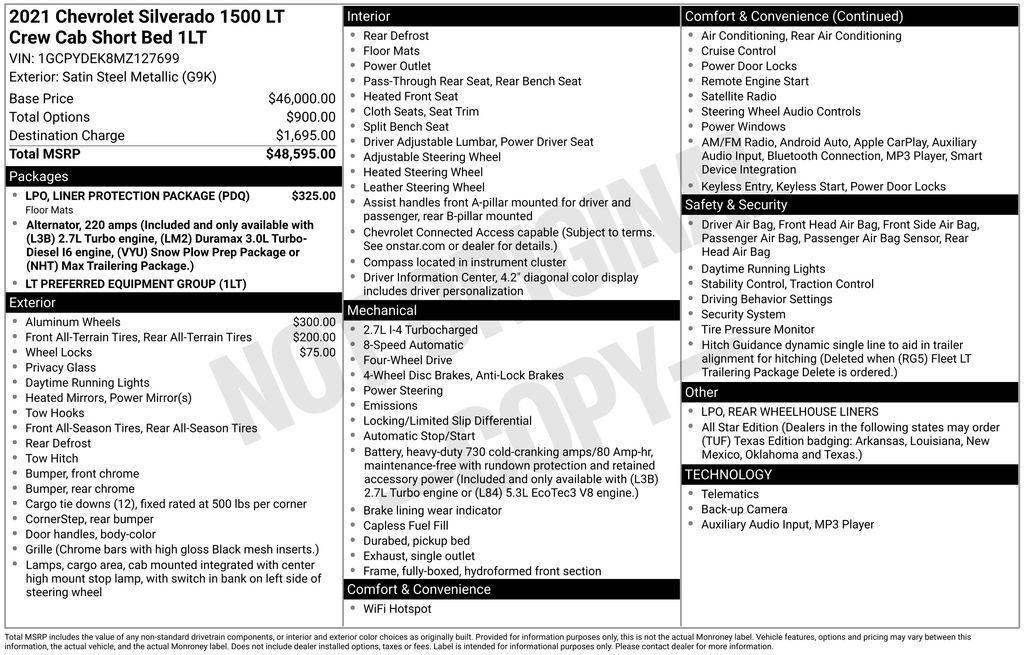 used 2021 Chevrolet Silverado 1500 car, priced at $27,393