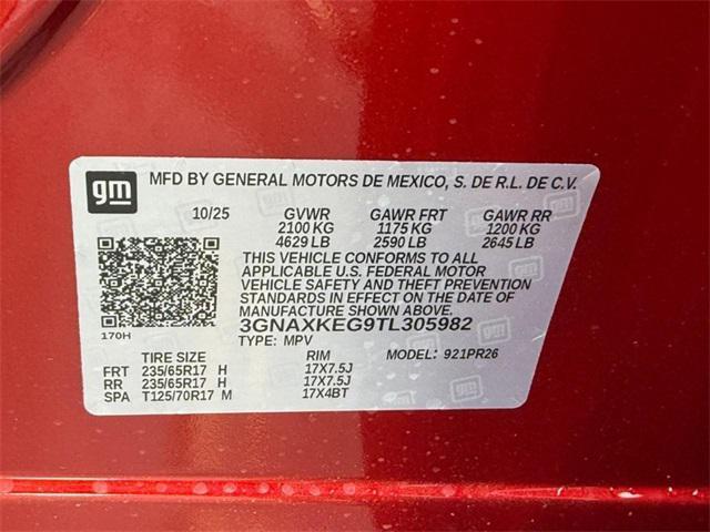 new 2026 Chevrolet Equinox car, priced at $34,530