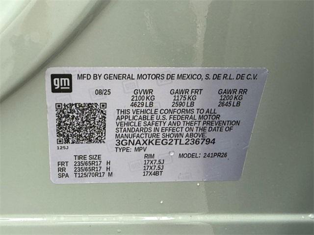 new 2026 Chevrolet Equinox car, priced at $33,450