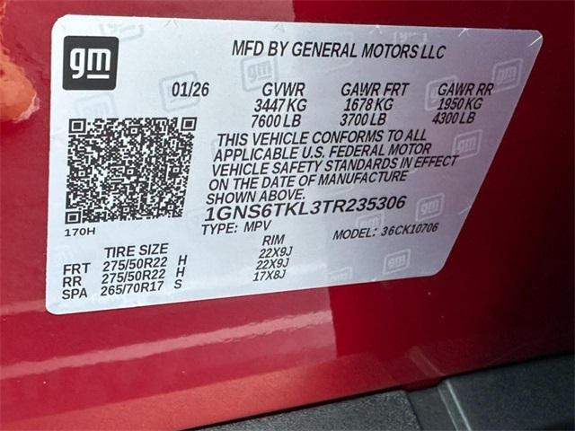 new 2026 Chevrolet Tahoe car, priced at $89,775