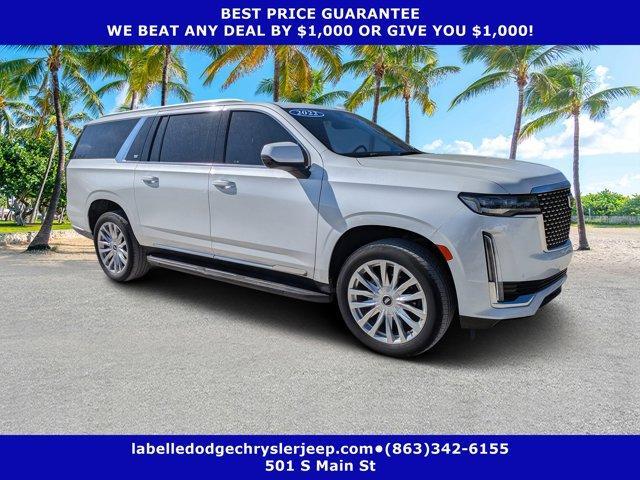 used 2022 Cadillac Escalade ESV car, priced at $58,484