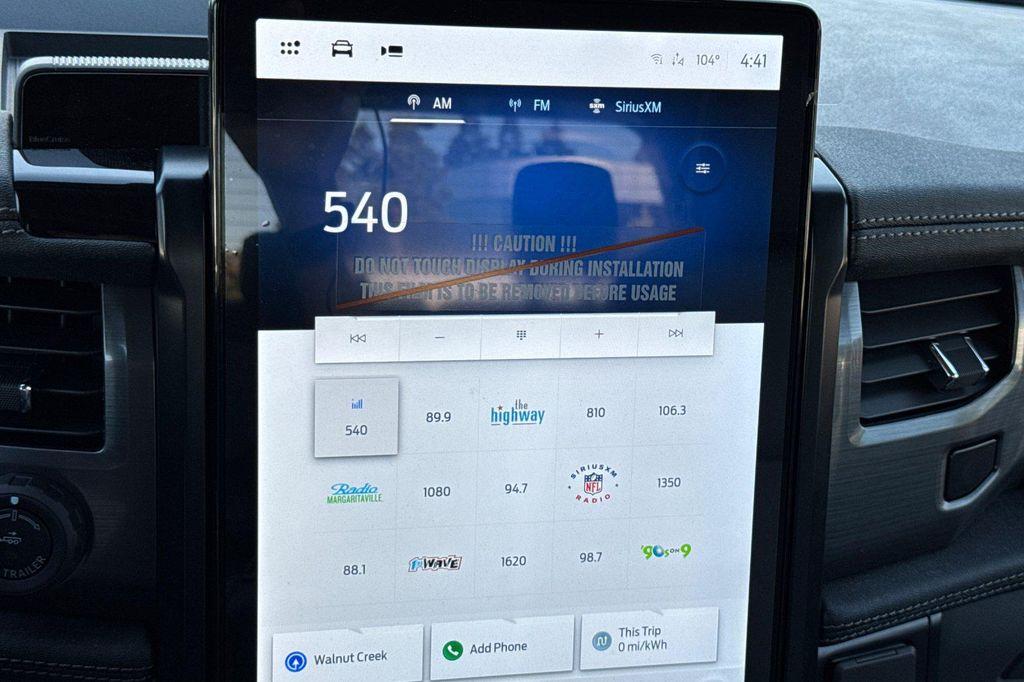 new 2025 Ford F-150 Lightning car, priced at $73,395