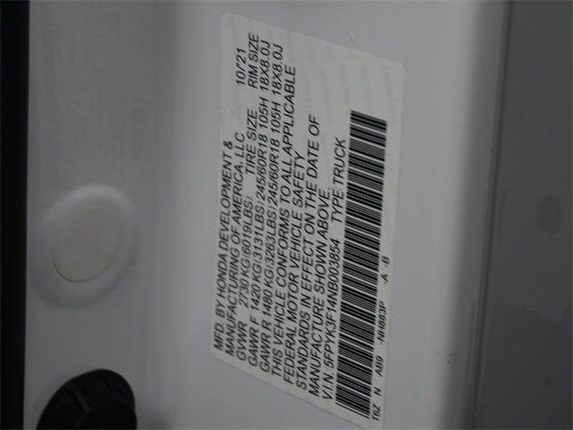 used 2022 Honda Ridgeline car, priced at $29,109