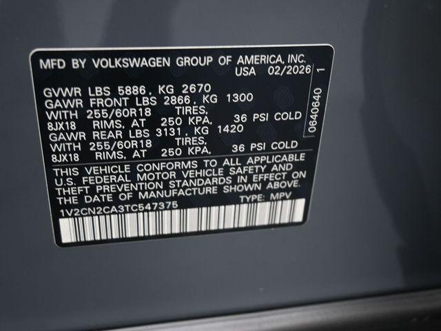 new 2026 Volkswagen Atlas car, priced at $48,479