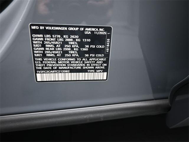 new 2026 Volkswagen Atlas Cross Sport car, priced at $55,998