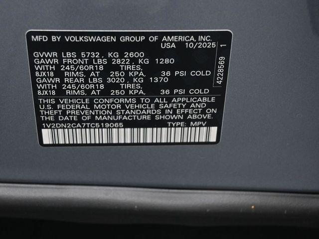 new 2026 Volkswagen Atlas car, priced at $37,384