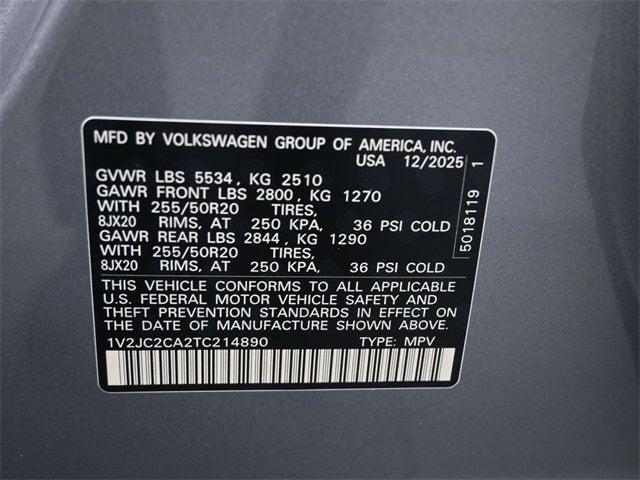 new 2026 Volkswagen Atlas Cross Sport car, priced at $47,362