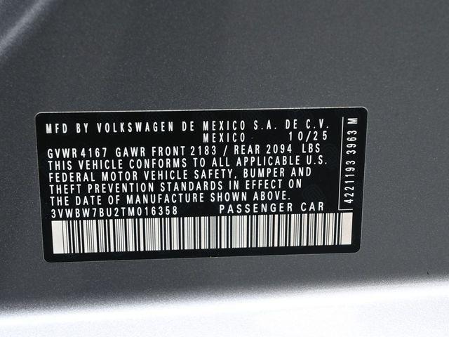 new 2026 Volkswagen Jetta car, priced at $25,160