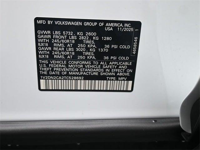 new 2026 Volkswagen Atlas car, priced at $42,498