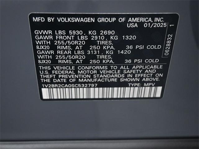 new 2025 Volkswagen Atlas car, priced at $47,498