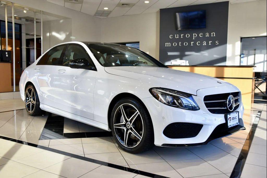 used 2018 Mercedes-Benz C-Class car, priced at $19,990