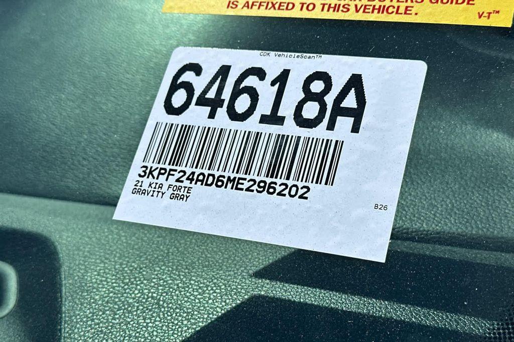 used 2021 Kia Forte car, priced at $11,988