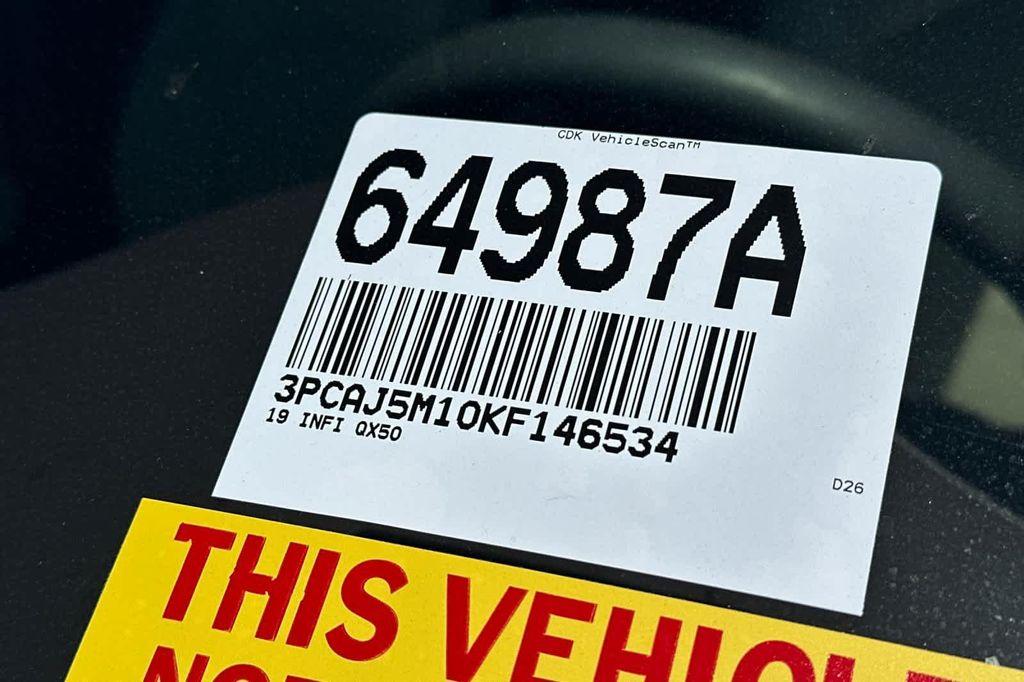 used 2019 INFINITI QX50 car, priced at $18,988